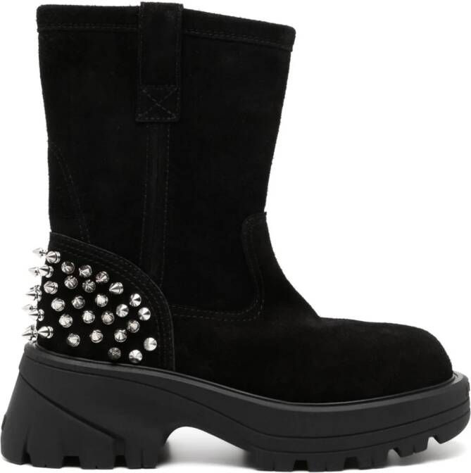 1017 ALYX 9SM 75mm studded suede boots Black
