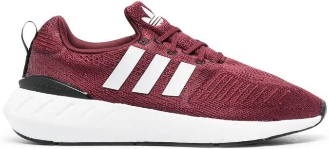 adidas logo-print lace-up sneakers Red