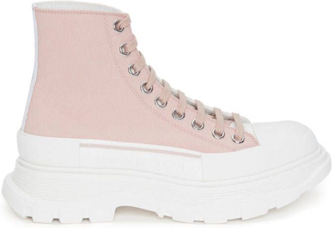 Alexander McQueen Tread Slick high-top sneakers Pink