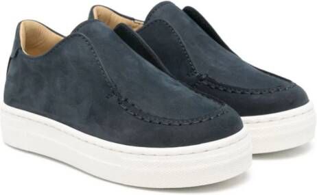 Andrea Montelpare suede slip-on sneakers Blue