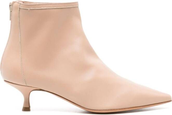 Anna F. 45mm leather ankle boots Neutrals