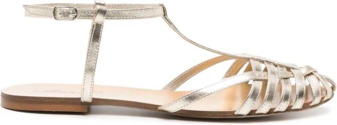 Anna F. 512 leather sandals Gold