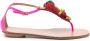 Aquazzura Strawberry Punch woven-embellished sandals Pink - Thumbnail 1