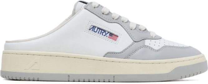 Autry Medalist leather mule sneakers White