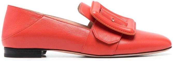 Bally buckle-detail loafers Orange