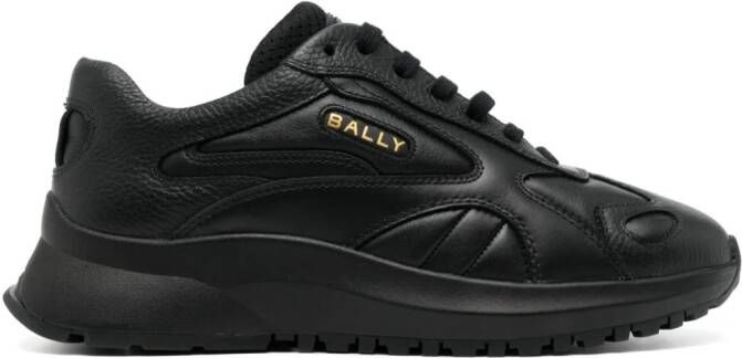 Bally panelled leather sneakers Black