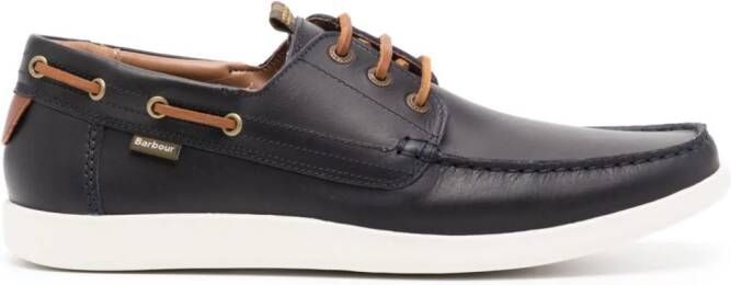 Barbour Armada leather boat shoes Blue