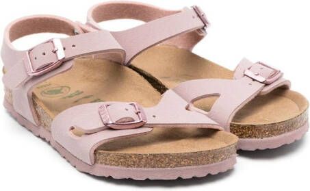 Birkenstock Kids double-strap sandals Pink