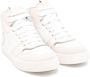 Brunello Cucinelli Kids hi-top leather sneakers White - Thumbnail 1