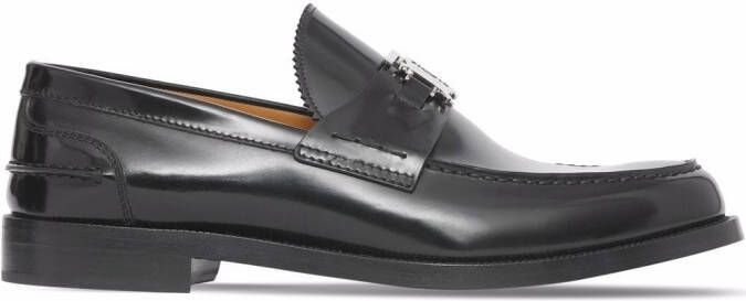 Burberry Fred monogram-motif loafers Black