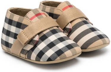 Burberry Kids Vintage Check round-toe sneakers Neutrals