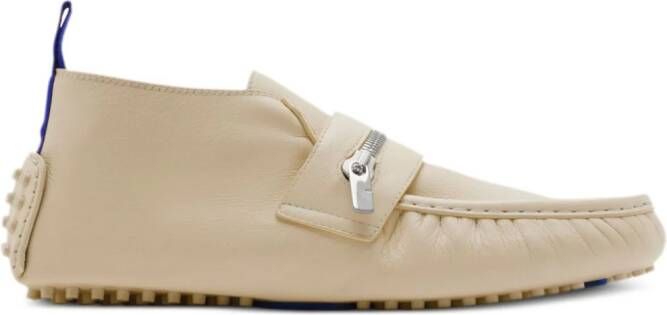 Burberry Motor High leather loafers Neutrals
