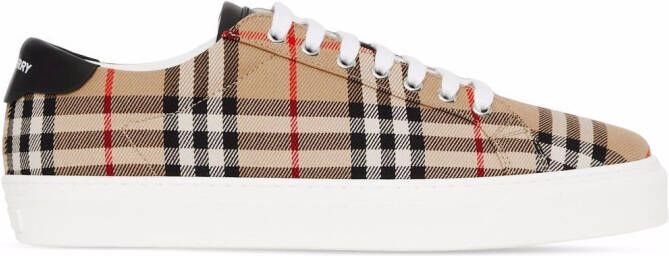 Burberry Vintage Check low-top sneakers Brown
