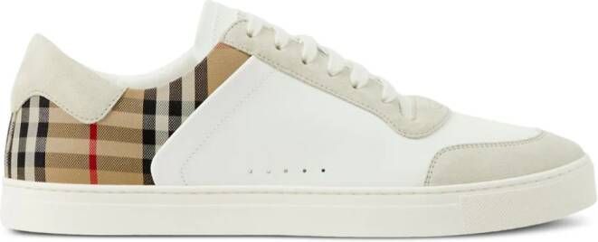 Burberry Vintage Check panelled sneakers White