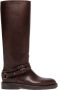 Buttero knee-high leather boots Brown - Thumbnail 1