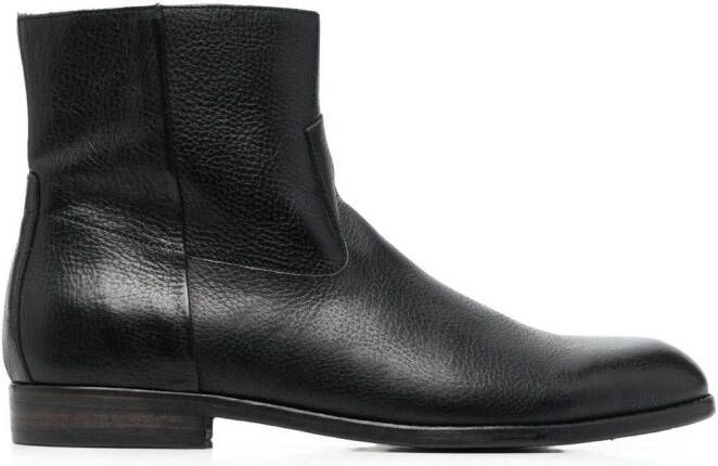 Buttero zipped ankle boots Black