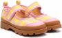Camper Kids gingham-print ballerina shoes Yellow - Thumbnail 1