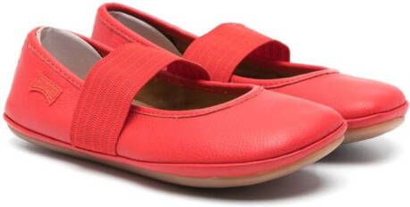 Camper Kids Right leather ballerina shoes Red