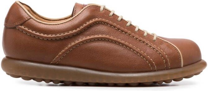 Camper ribbed lace-up shoes Brown