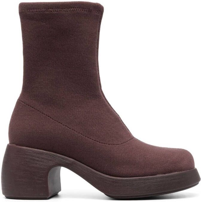 Camper Thelma 70mm ankle boots Red