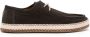 Canali woven-sole suede boat shoes Brown - Thumbnail 1