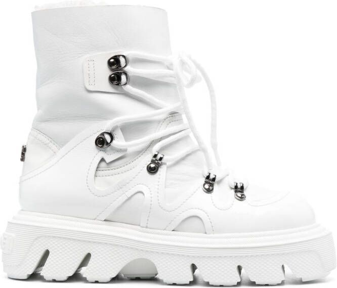 Casadei Generation C leather boots White