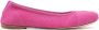 Casadei lurex-detail knitted ballerina shoes Pink - Thumbnail 1
