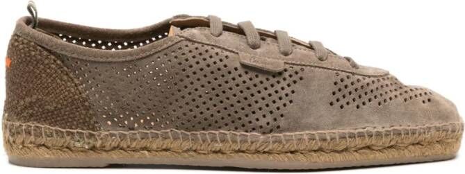 Castañer Tomas perforated suede sneakers Brown