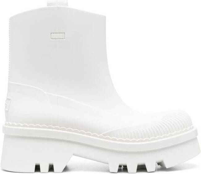 Chloé 60mm track-sole Chelsea boots White