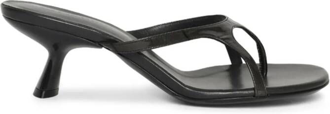 Christopher Esber Alocasia 60mm kitten-heel leather sandals Black
