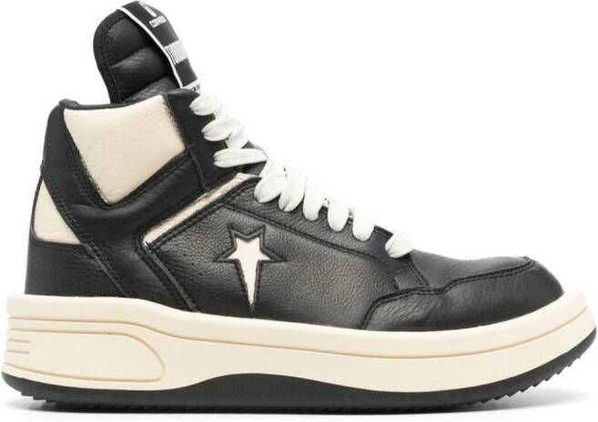 Rick Owens DRKSHDW x DRKSHDW Turbowpn leather sneakers Neutrals - Picture 5
