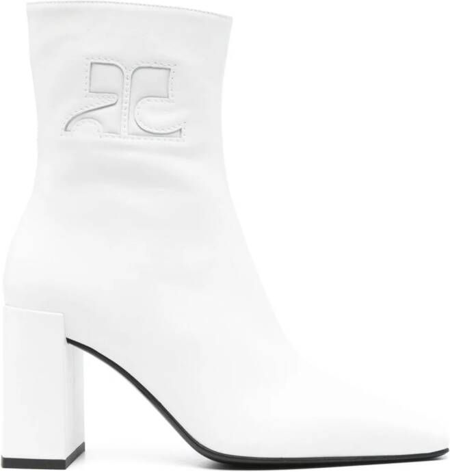 Courrèges Heritage ankle boots White