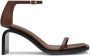 Courrèges Stream 75mm leather sandals Brown - Thumbnail 1