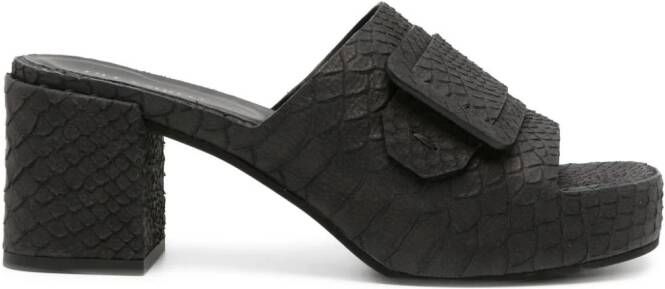 Del Carlo Stoccolma 60mm leather mules Black