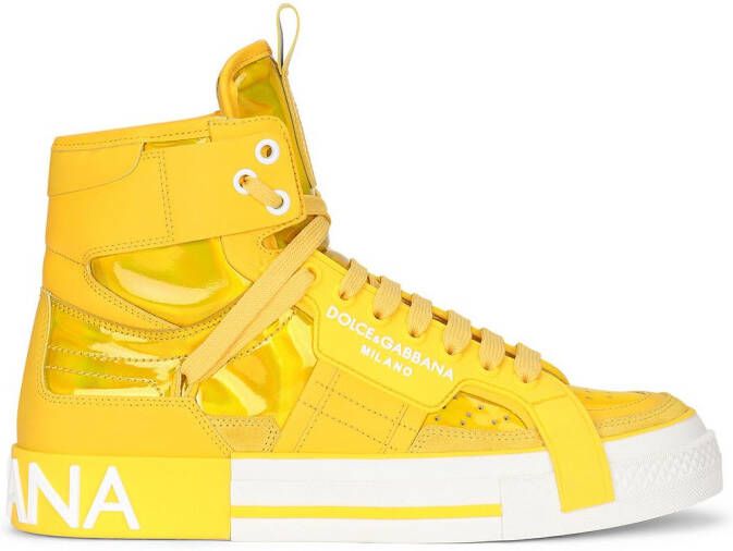 Dolce & Gabbana 2Zero high-top sneakers Yellow
