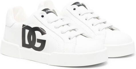 Dolce & Gabbana Kids logo-print low-top sneakers White