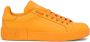 Dolce & Gabbana Portofino low-top leather sneakers Orange - Thumbnail 1