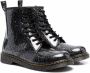 Dr. Martens Kids glitter lace-up boots Black - Thumbnail 1