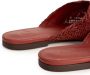 12 STOREEZ woven leather mules Red - Thumbnail 5