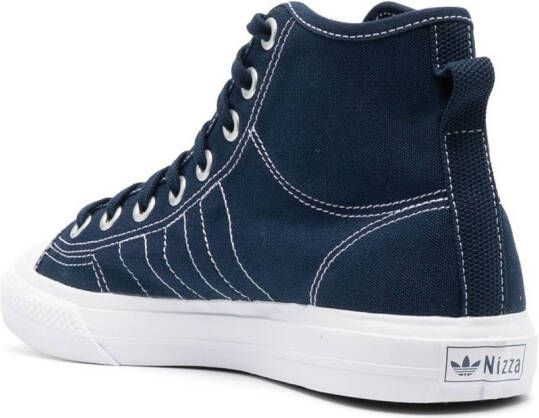 adidas lace-up high-top sneakers Blue
