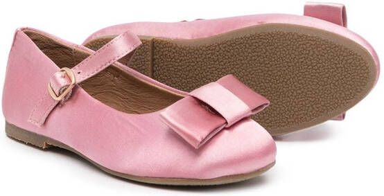 Age of Innocence Ellen bow-detail ballerina shoes Pink