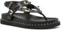 Ash Uteca stud-embellished leather sandals Black - Thumbnail 2