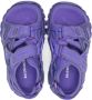 Balenciaga Kids logo-debossed sandals Purple - Thumbnail 3