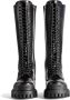 Balenciaga Strike lace-up leather boots Black - Thumbnail 4