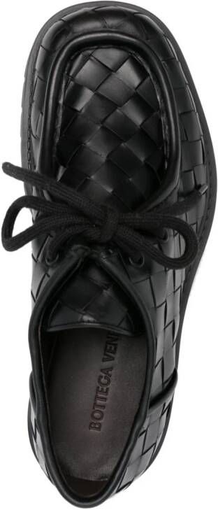 Bottega Veneta Haddock Intrecciato leather derby shoes Black