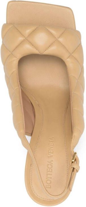 Bottega Veneta Padded Slingback 95MM leather sandal Neutrals