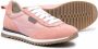 Brunello Cucinelli Kids embellished suede-panelled sneakers Pink - Thumbnail 2