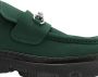 Burberry Creeper Clamp barbed-wire suede loafers Green - Thumbnail 2