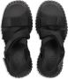 Camper BCN platform touch-strap sandals Black - Thumbnail 4