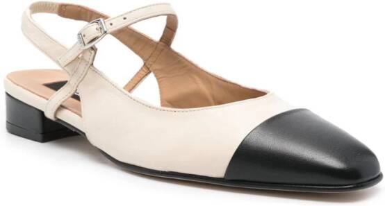 Carel Paris Oceano 30mm leather ballerina shoes Neutrals